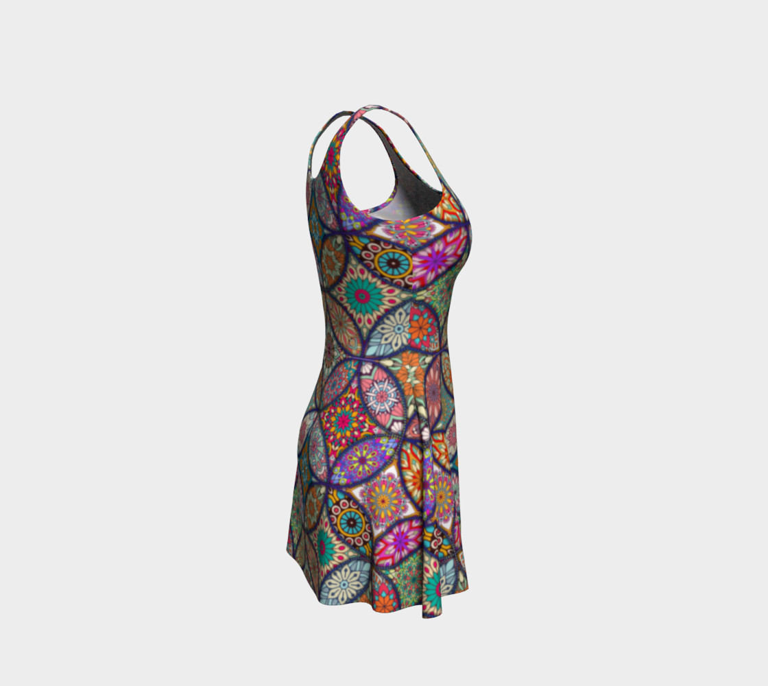 Vibrant Mandalas Flare Dress preview #4