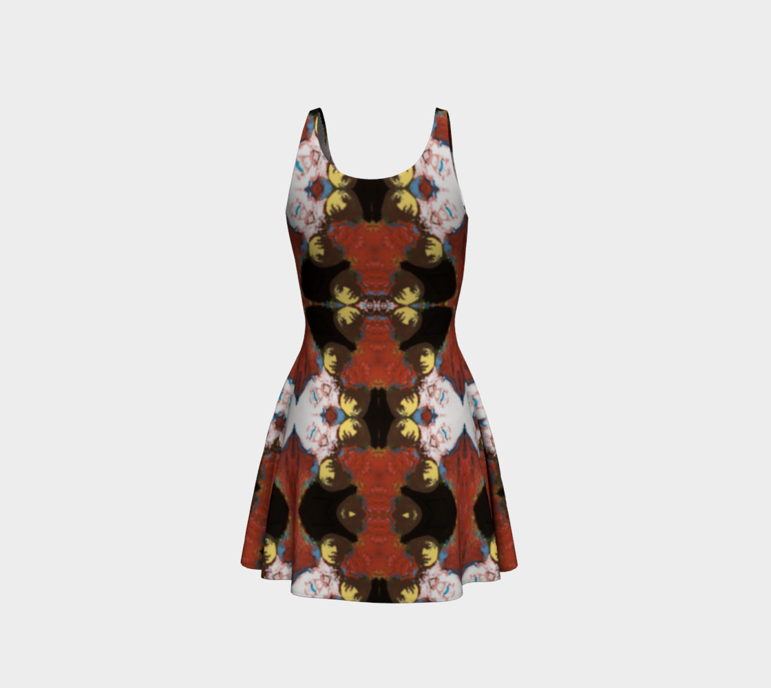 Simone Says Chain Portrait Flare Dress preview #3