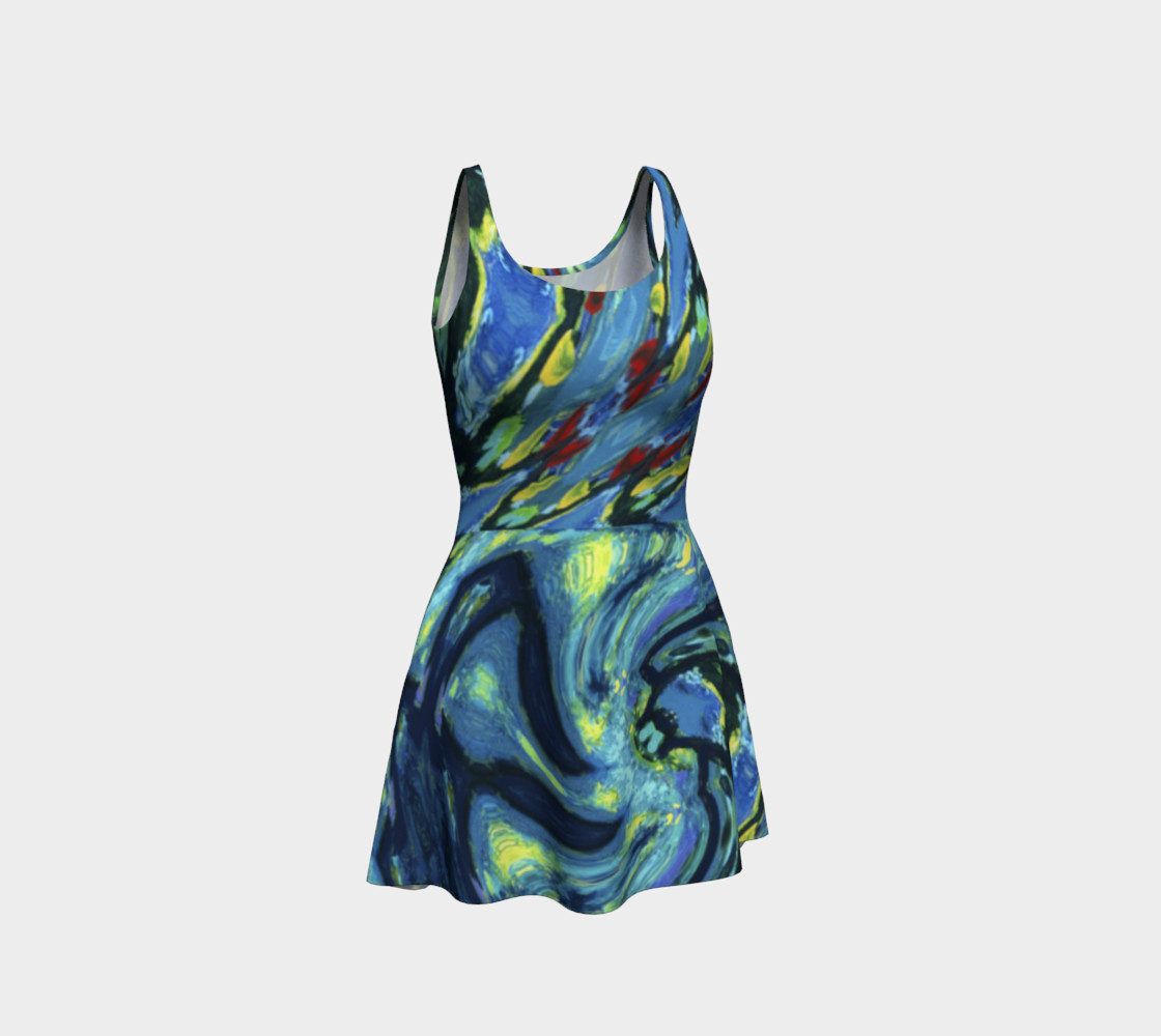 Aperçu de Lady Nighthawk Vine Storm Flare Dress #1