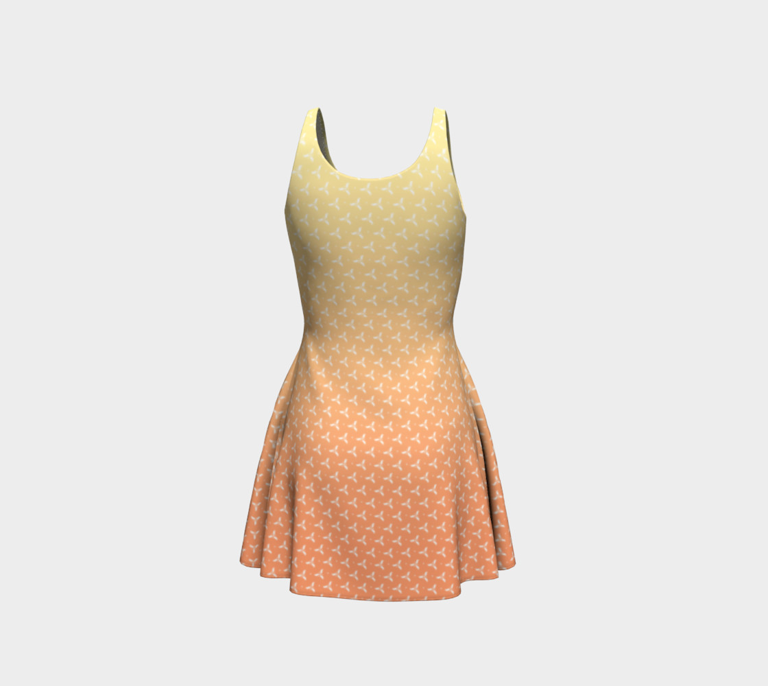 Peach Ombre Flare Dress preview #3