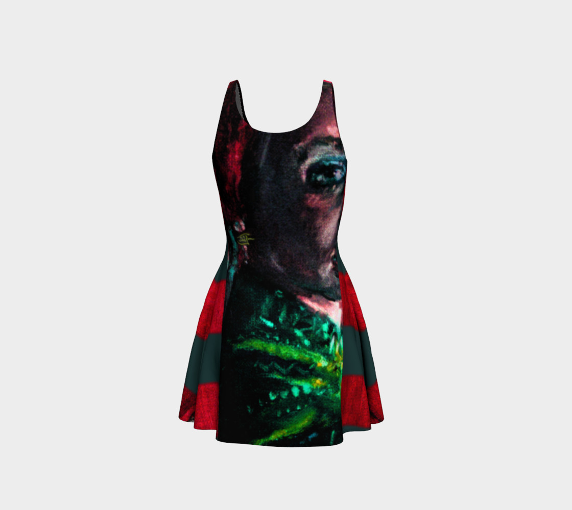 Aperçu de Girl with the Devin Earring Hypnotic-Eye Dress #3