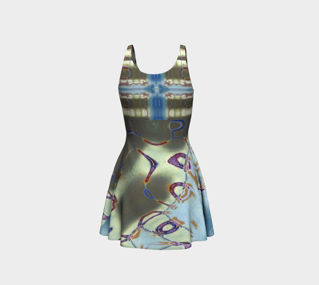 Glitter Queen Super Sheen Party Flare Dress preview #3