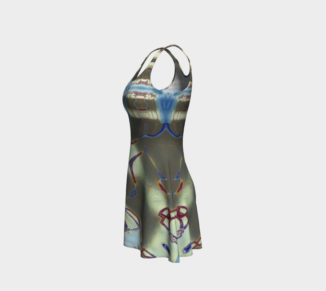 Glitter Queen Super Sheen Party Flare Dress preview #2