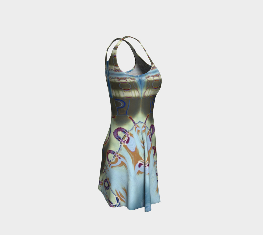 Glitter Queen Super Sheen Party Flare Dress preview #4