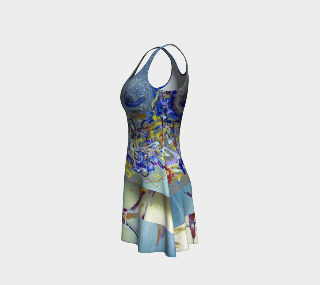 Glitter Queen Upside-Down Yoga Face Party Dress preview #2