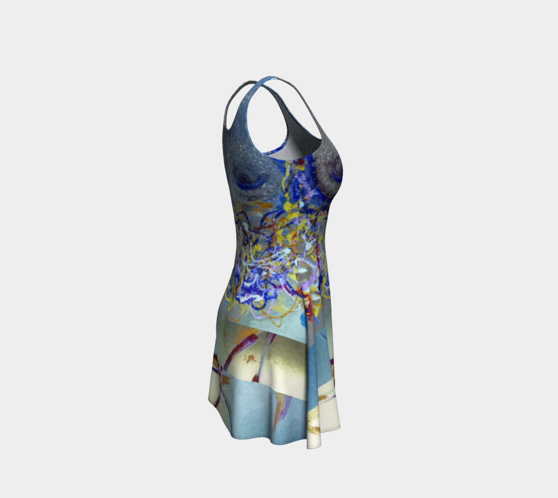 Glitter Queen Upside-Down Yoga Face Party Dress preview #4