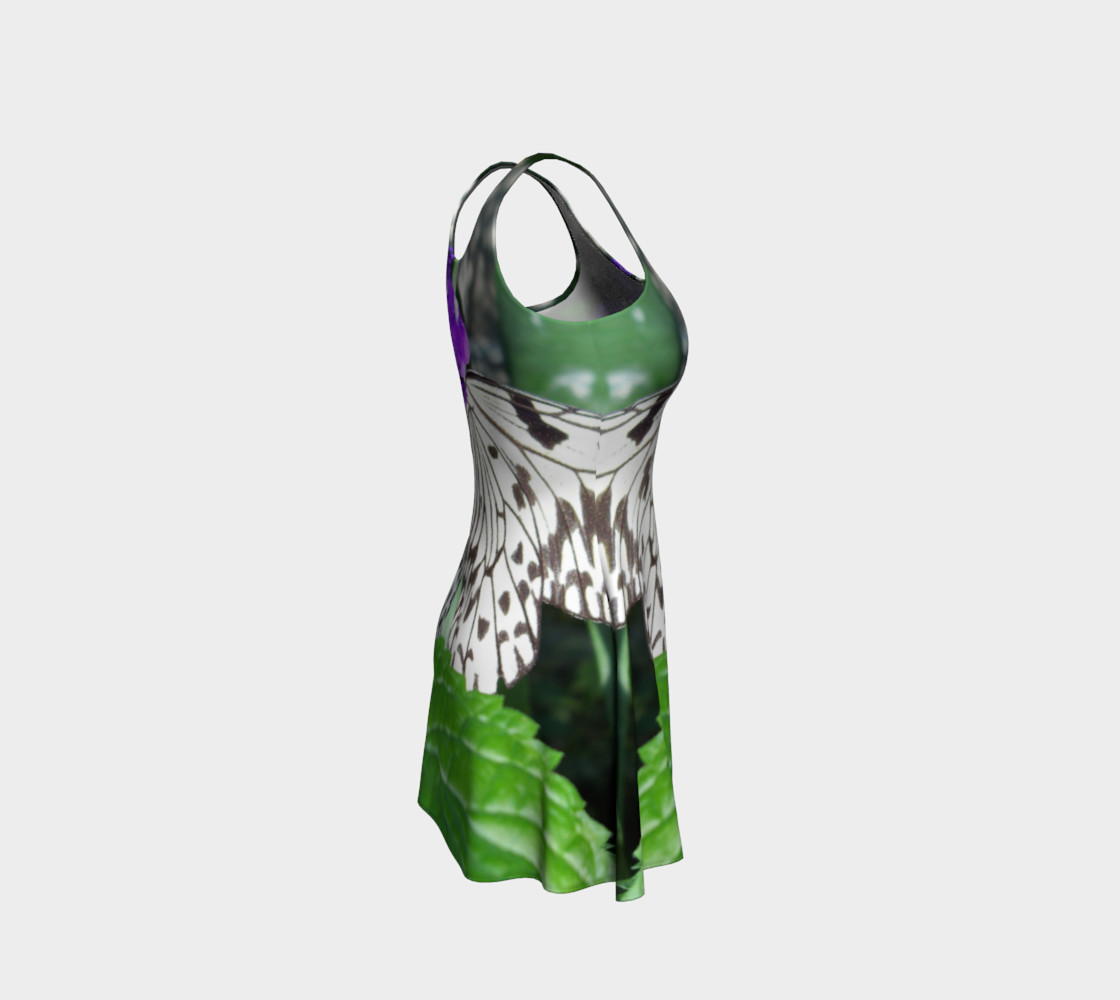 Rice Paper Butterfly Flare Dress preview #4