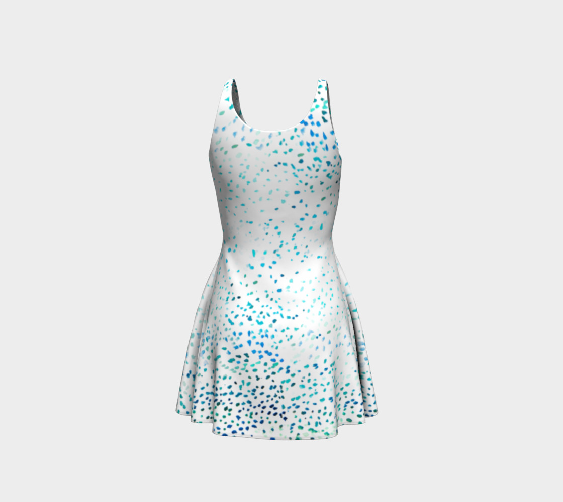 Aqua Blue Ombre Dots preview #3