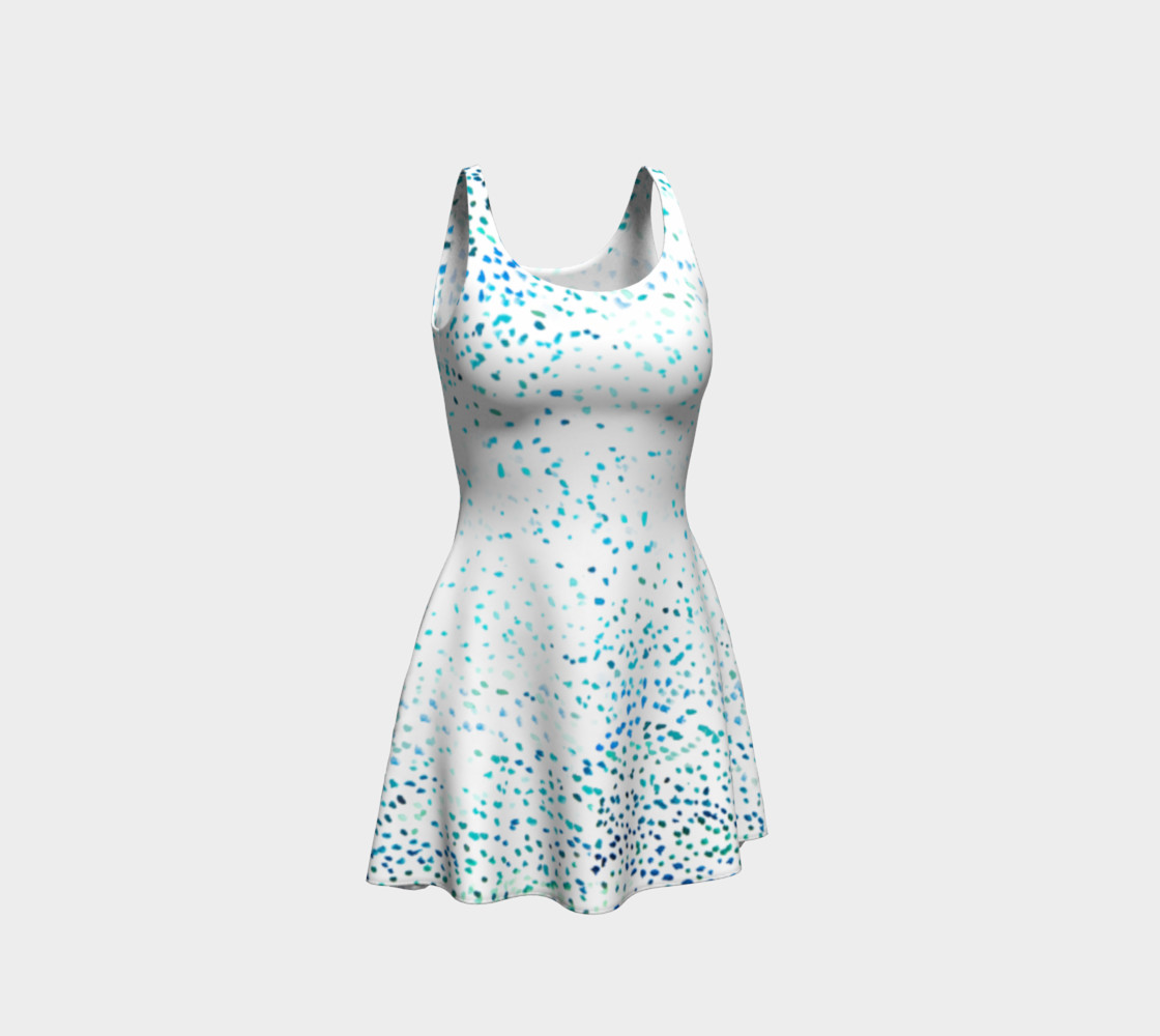 Aqua Blue Ombre Dots preview #1
