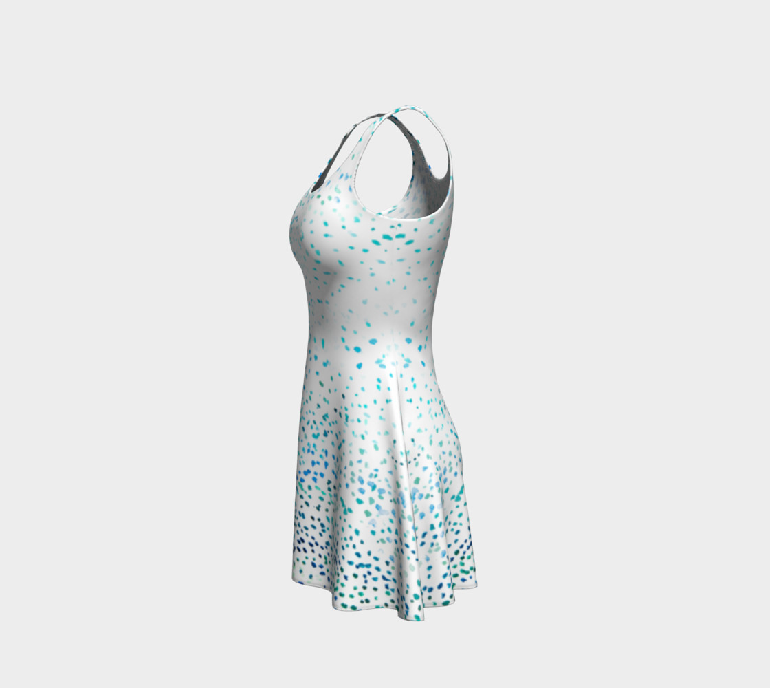Aqua Blue Ombre Dots preview #2
