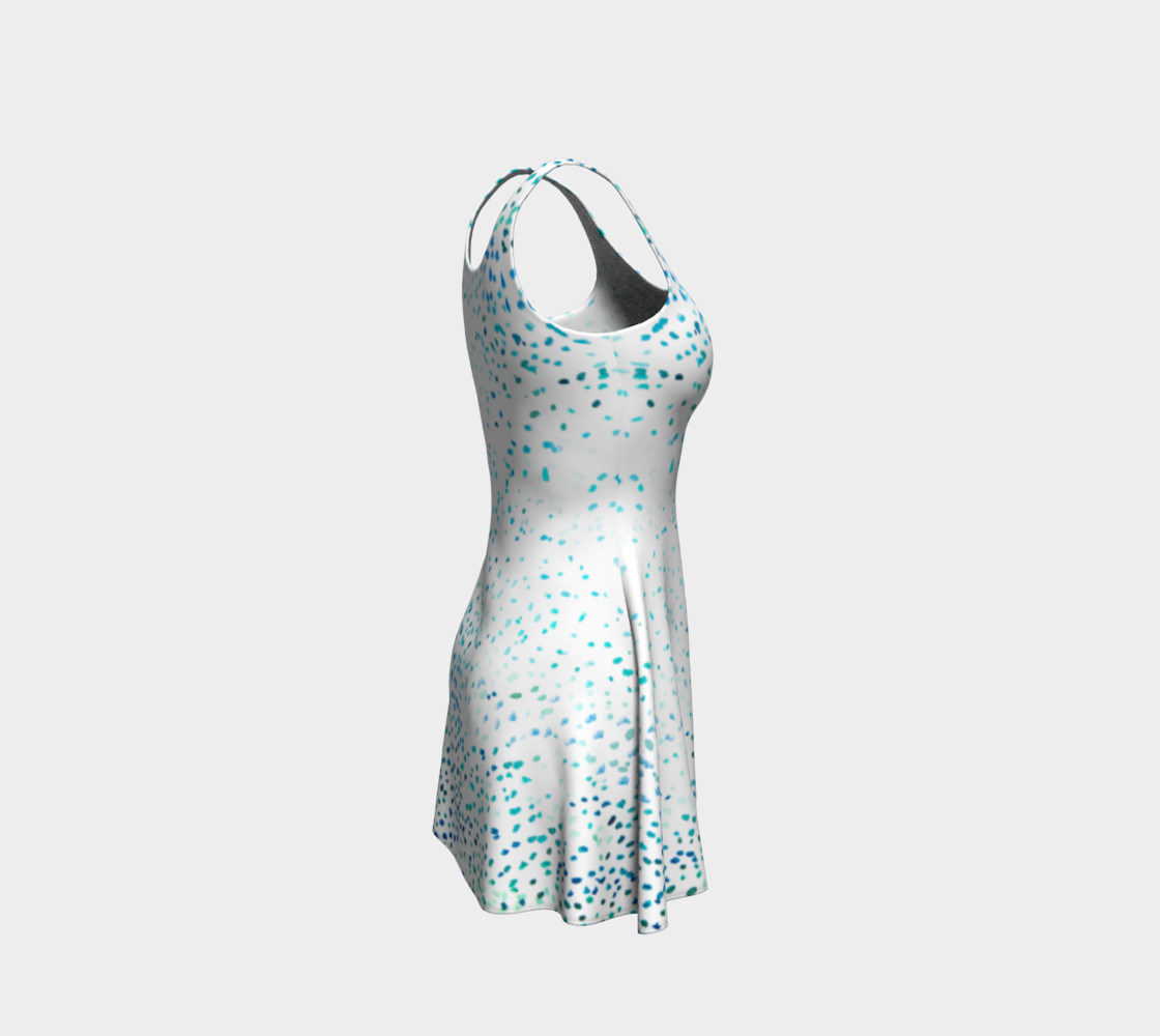 Aqua Blue Ombre Dots preview #4