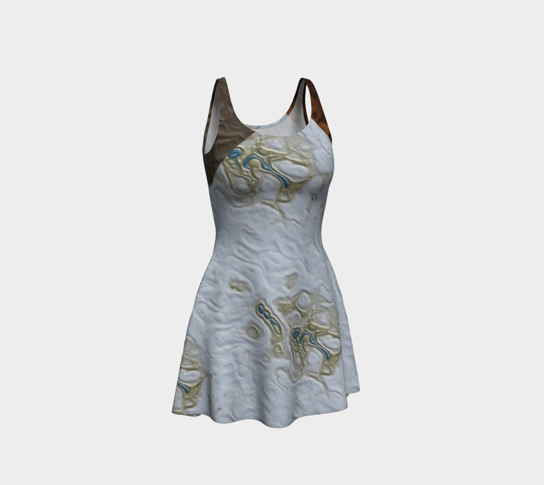 Craters and Stars Flare Dress 3D preview
