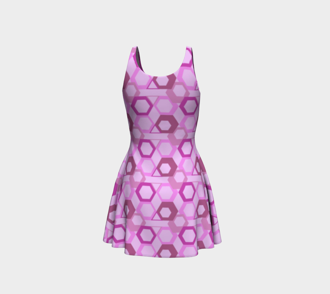 Pink Hive Flare Dress preview #3