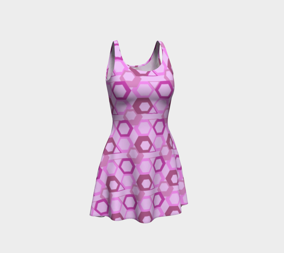 Pink Hive Flare Dress preview #1