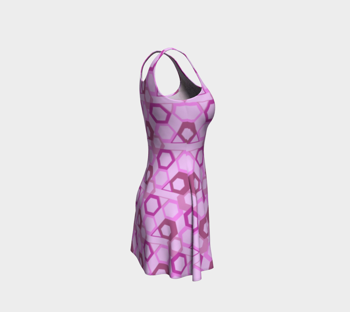 Pink Hive Flare Dress preview #4