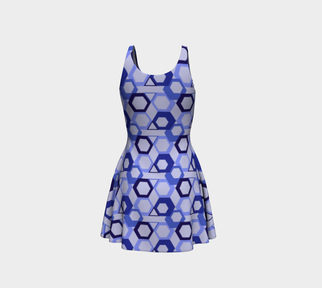Blue Hive Flare Dress preview #3