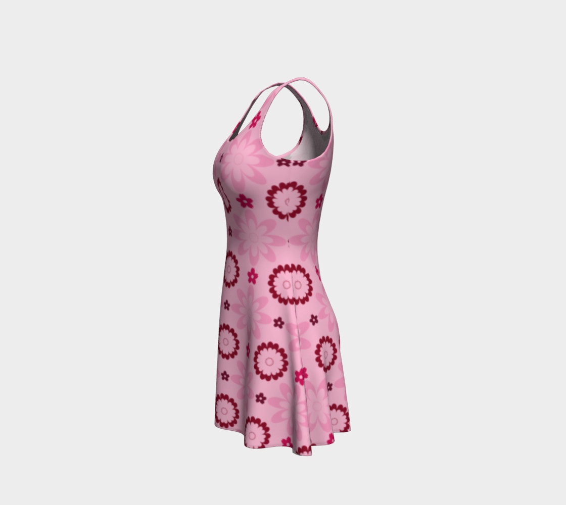 Aperçu de Pink Flower Delight Flare Dress #2