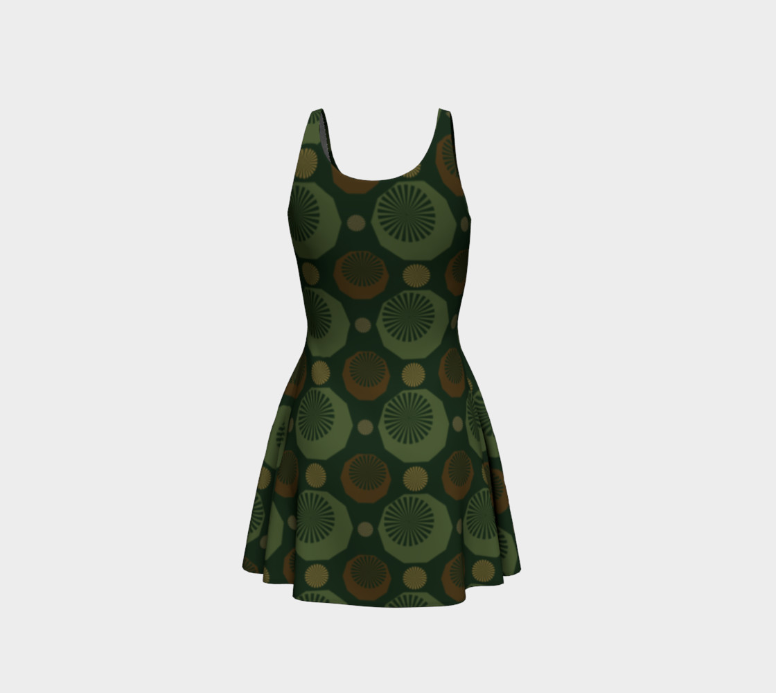 Camouflage Diamonds Flare Dress preview #3