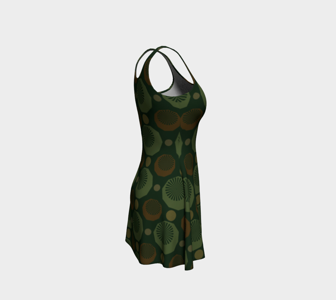 Camouflage Diamonds Flare Dress preview #4