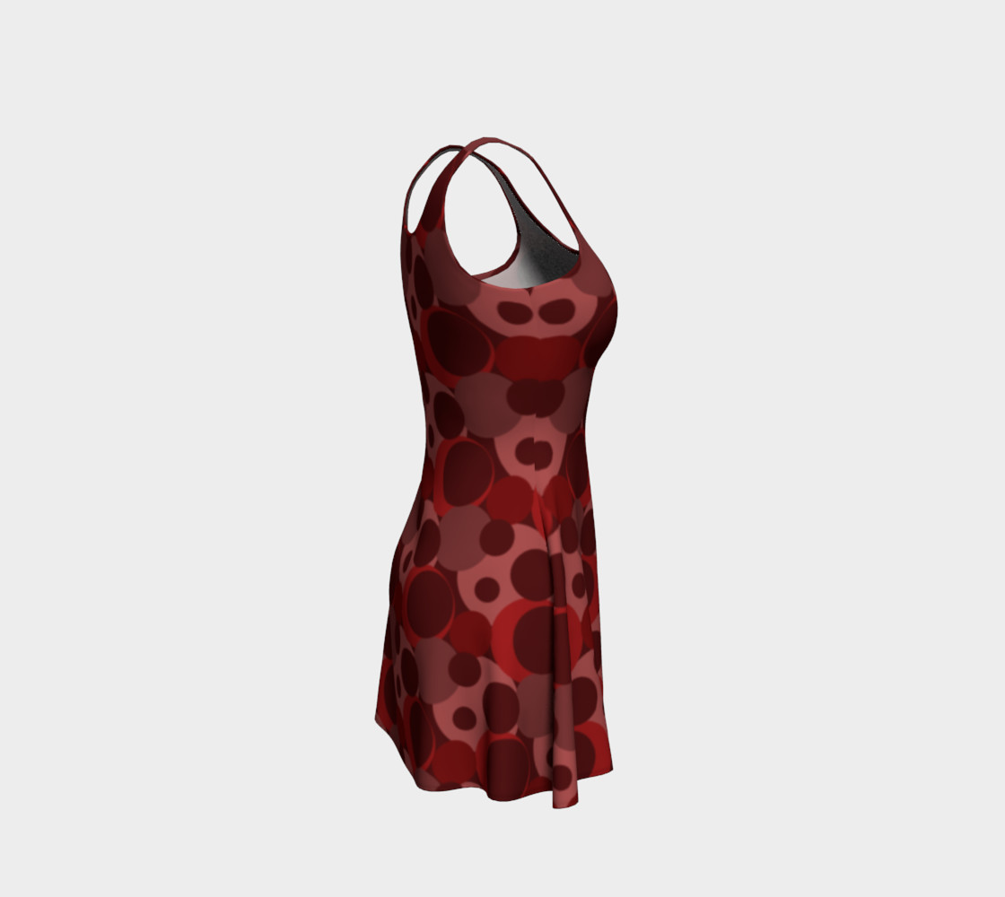 Red Bubble Pop Flare Dress preview #4