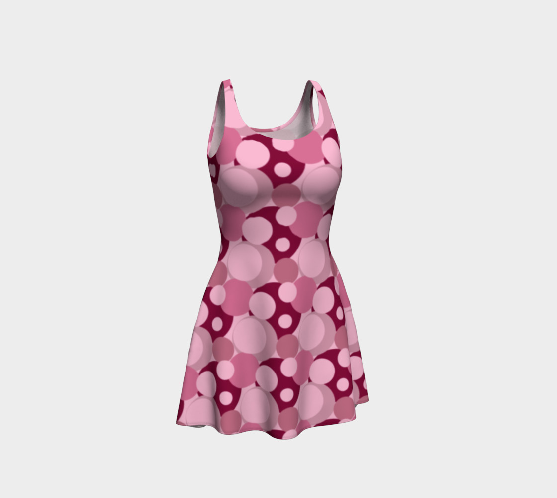 Pink Bubble Pop Flare Dress 3D preview