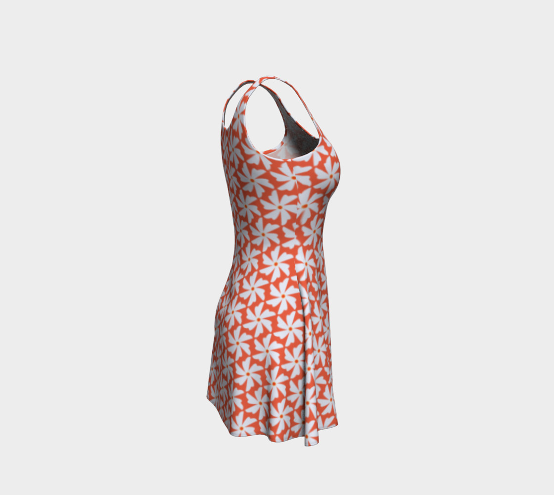 Coral Jasmine Flare Dress preview #4