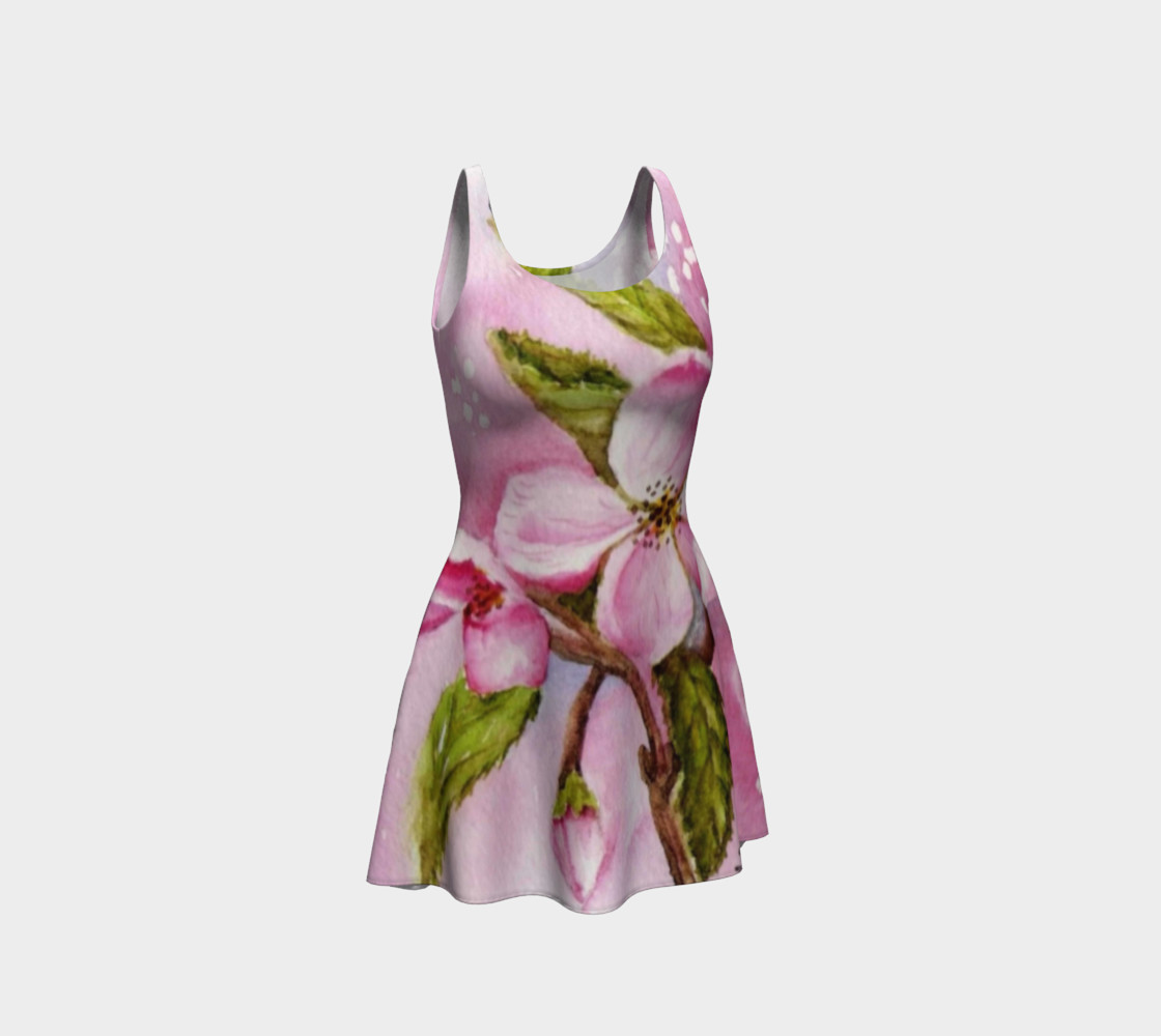 Pink Blossoms Flare Dress preview #1