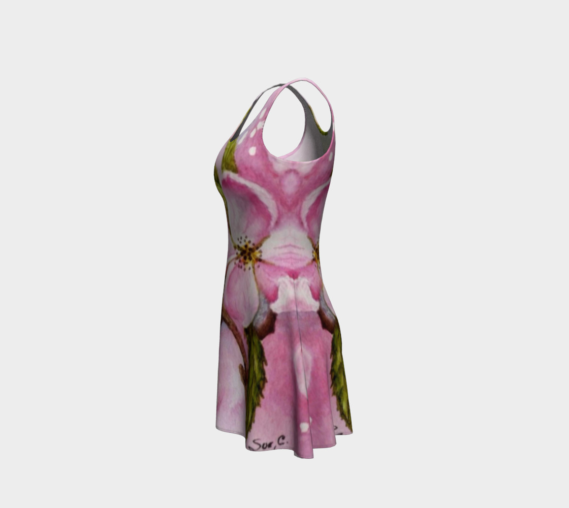 Pink Blossoms Flare Dress preview #2