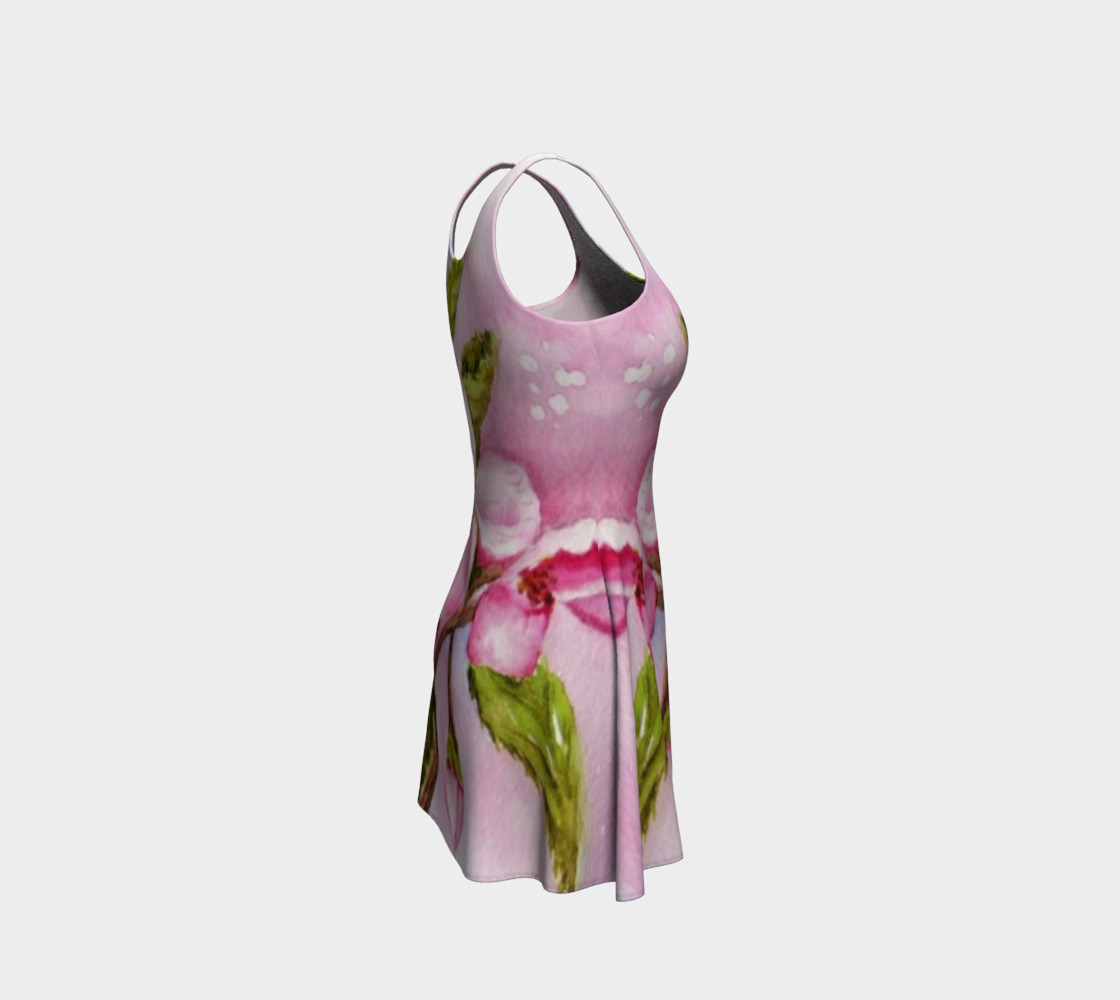 Pink Blossoms Flare Dress preview #4
