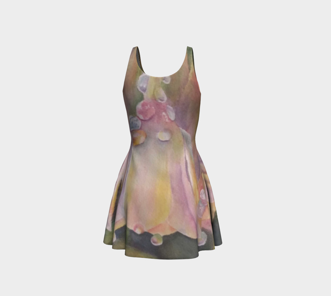 Pastel Dew Drop Flare Dress preview #3