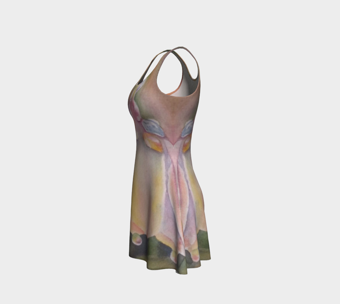 Pastel Dew Drop Flare Dress preview #2