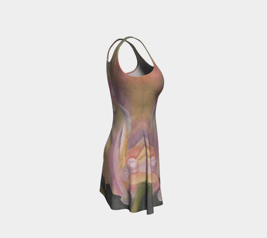 Pastel Dew Drop Flare Dress preview #4