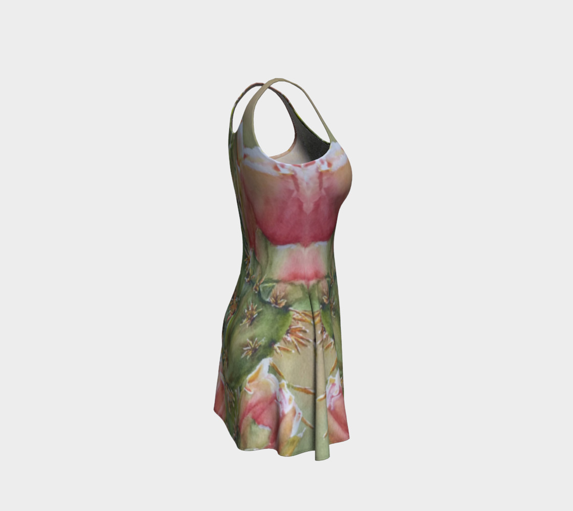 Peach Cactus Flare Dress preview #4