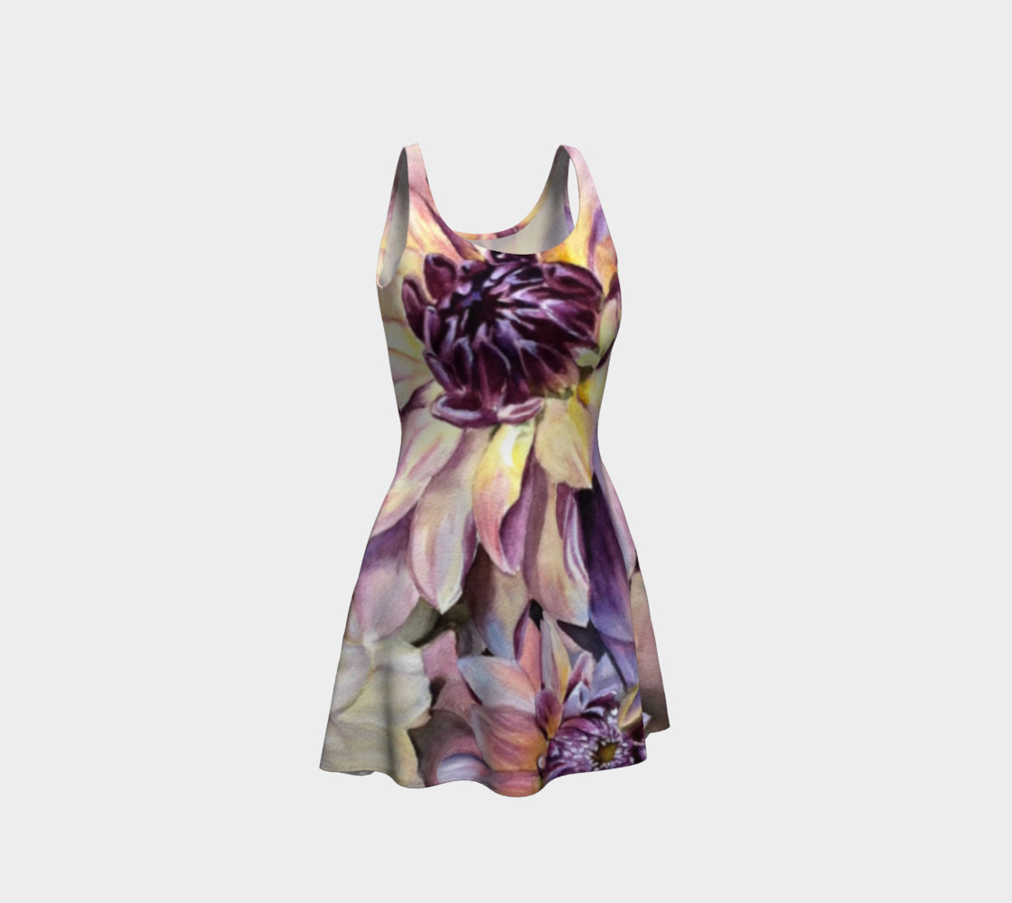 Dahlia Flower Flare Dress preview #1