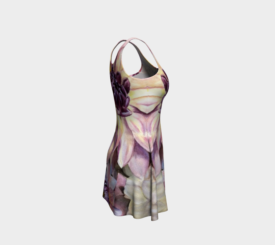 Dahlia Flower Flare Dress preview #4
