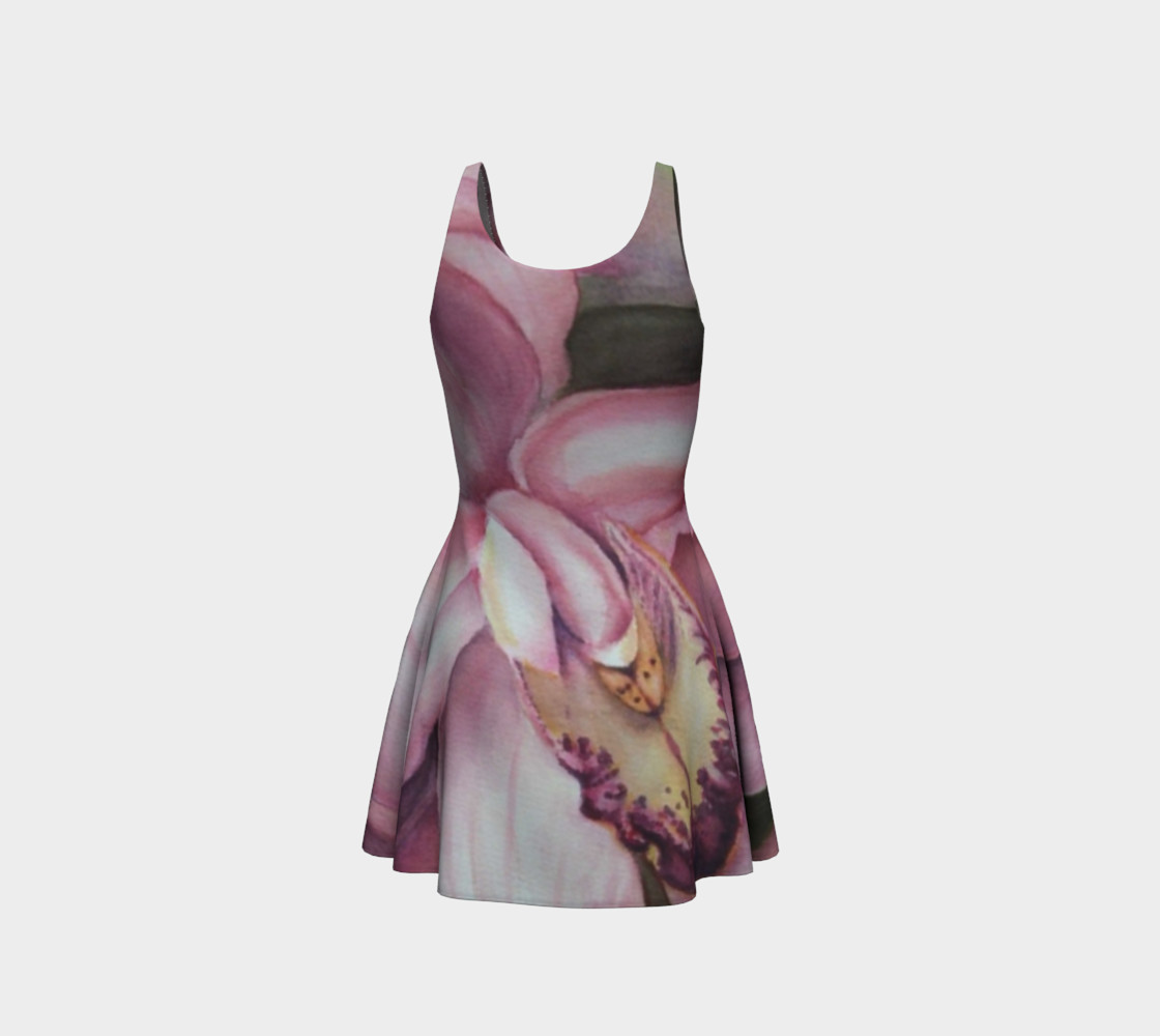 Exotic Orchid 2 Flare Dress preview #3