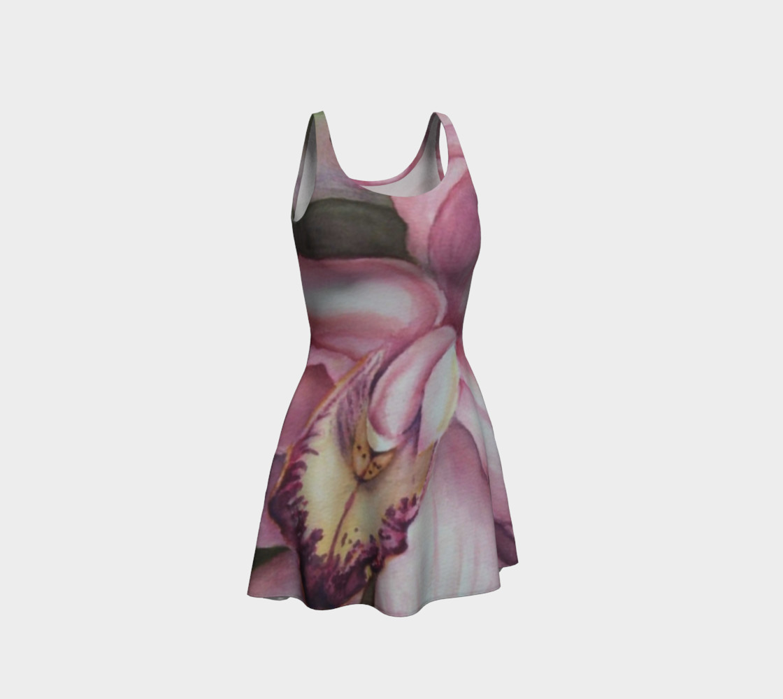 Exotic Orchid 2 Flare Dress preview #1