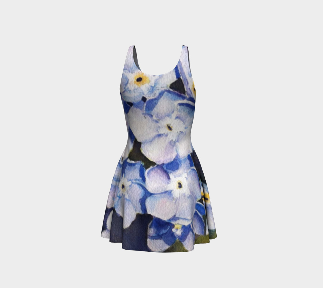 Forget-me-nots Flare Dress preview #3