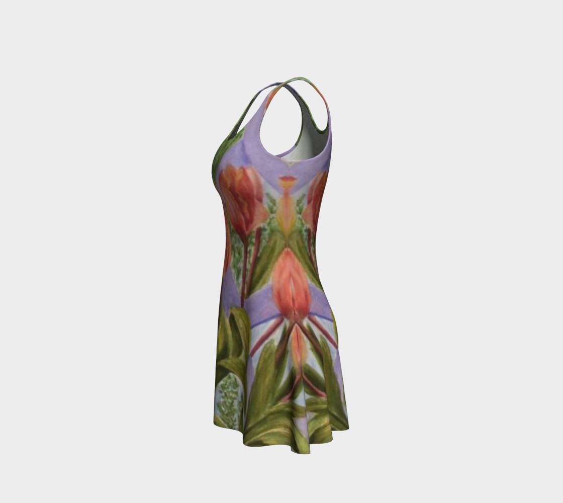 Orange Tulip Flare Dress preview #2