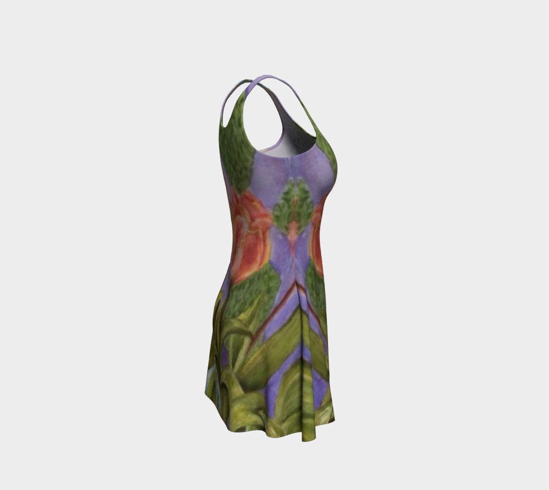 Orange Tulip Flare Dress preview #4