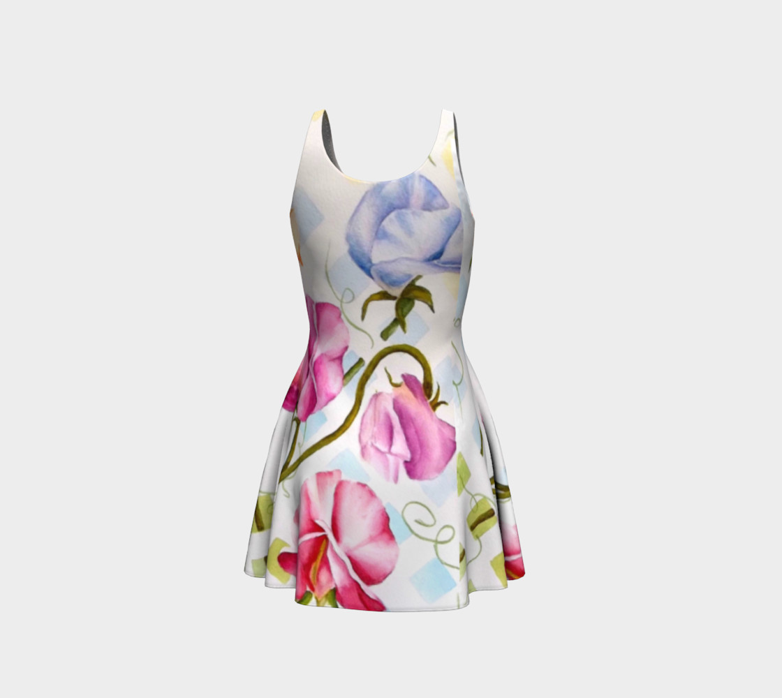 Colorful Sweet Pea Flare Dress preview #3