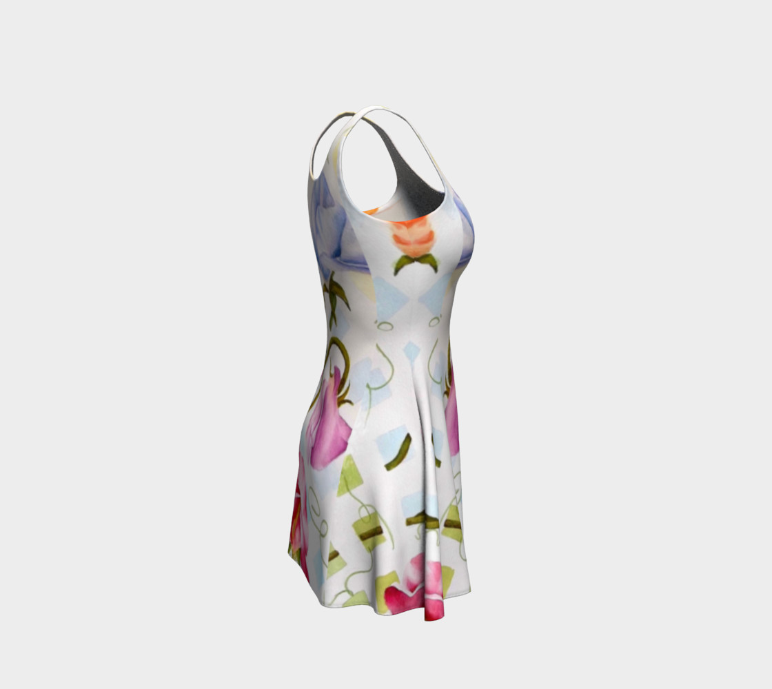 Colorful Sweet Pea Flare Dress preview #4