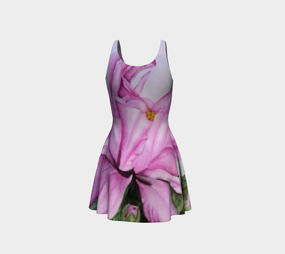 Tropical Pink Flare Dress preview #3
