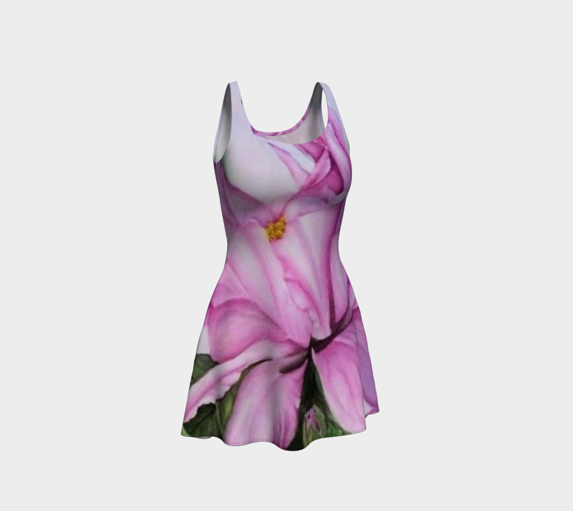 Tropical Pink Flare Dress preview #1