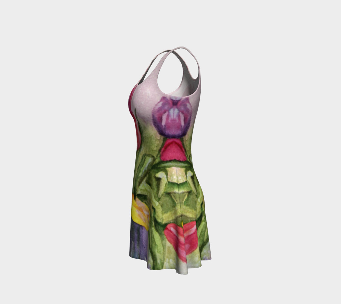 Tulip Bouquet 2 Flare Dress preview #2