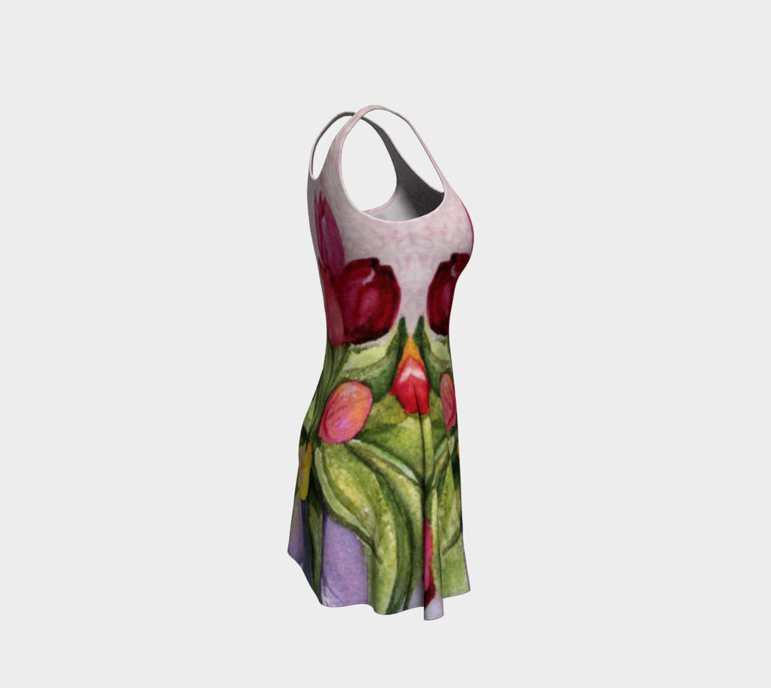 Tulip Bouquet 2 Flare Dress preview #4