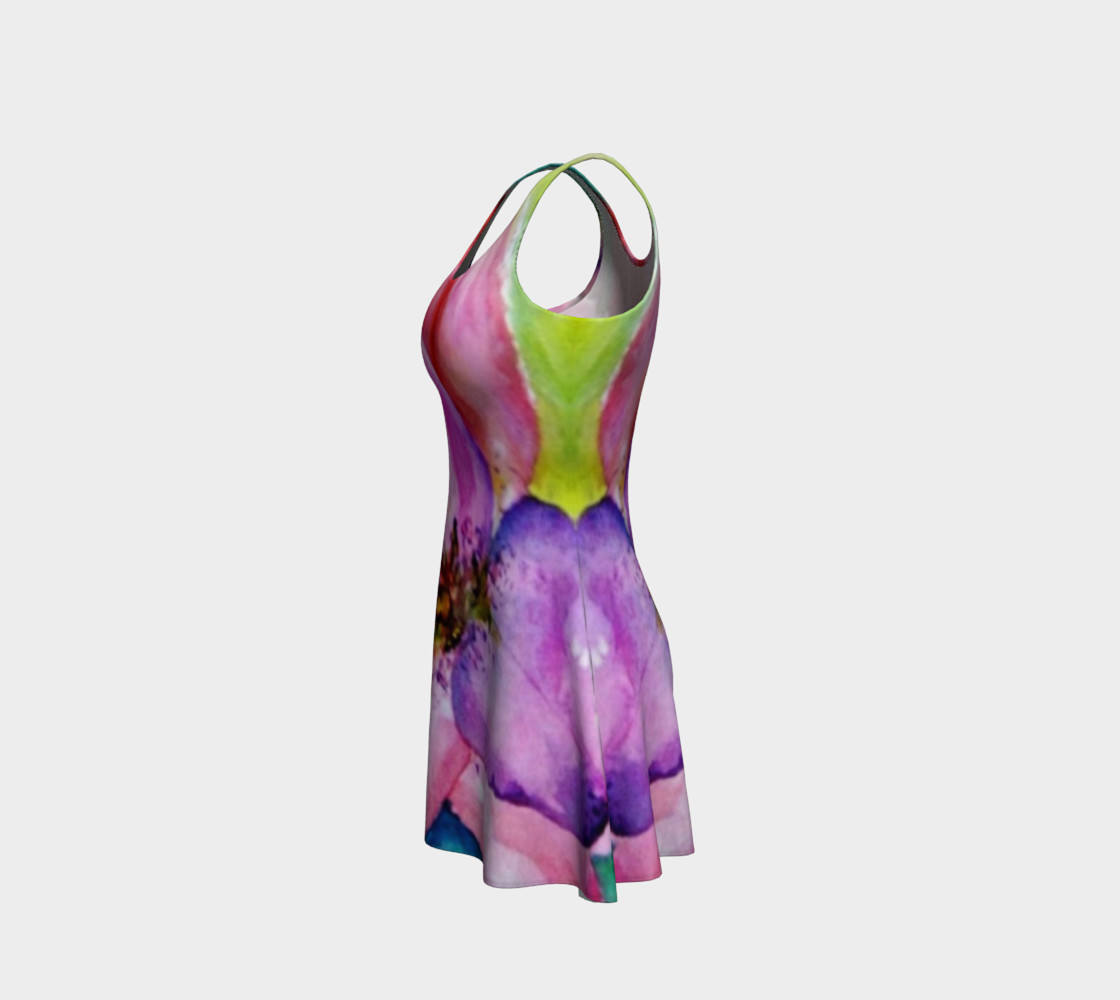 Neon Lily Flare Dress preview #2