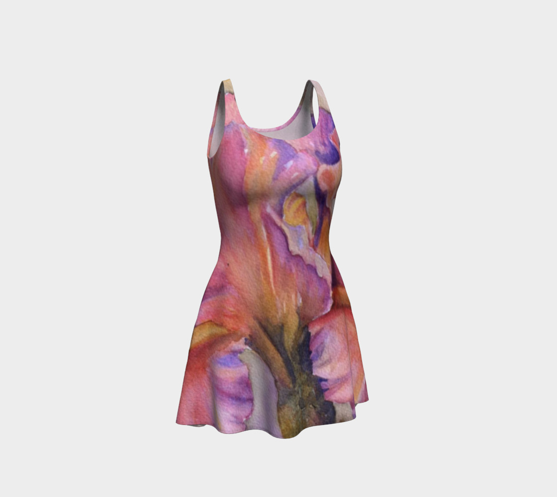 Pink Iris Flare Dress preview #1