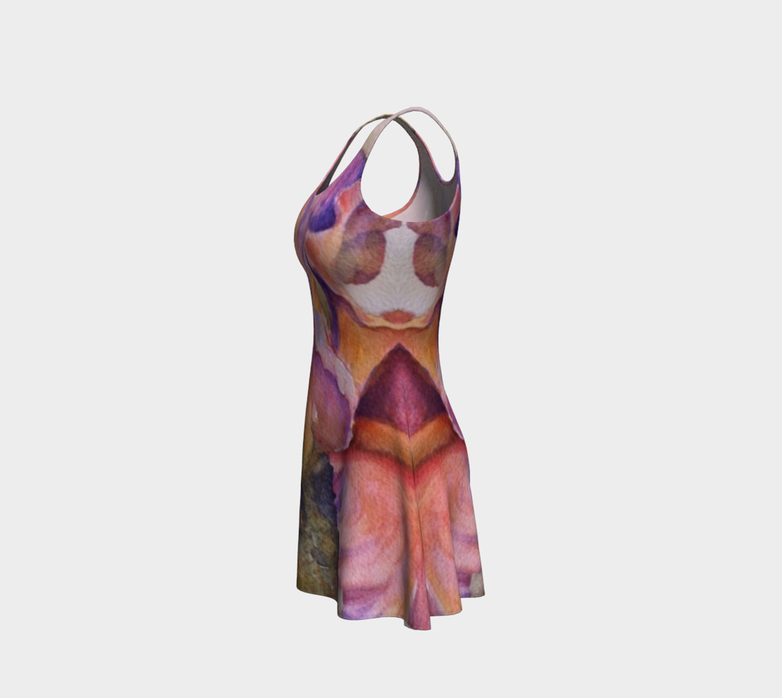 Pink Iris Flare Dress preview #2