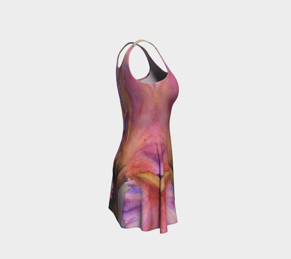 Pink Iris Flare Dress preview #4